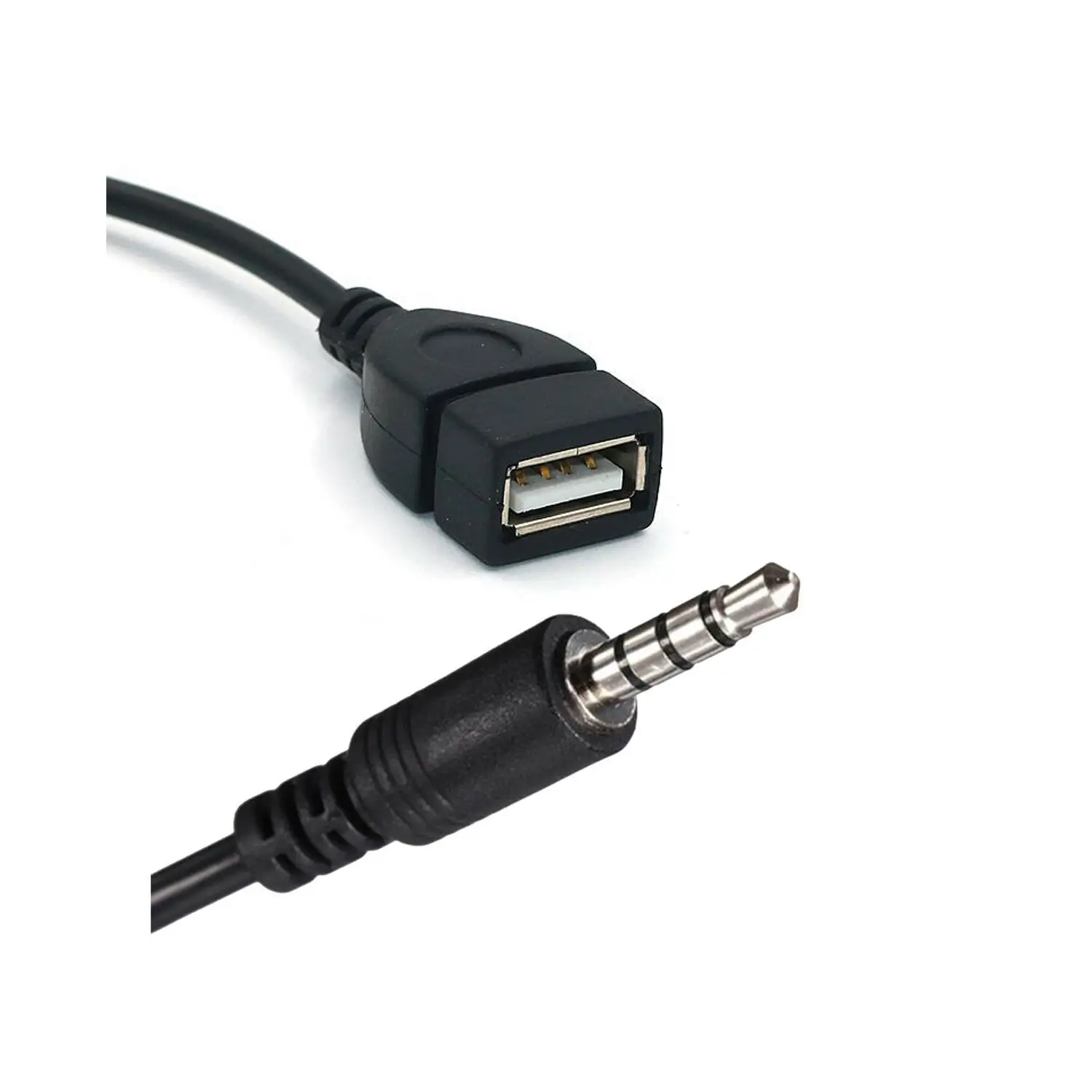 3 5 мм разъем AUX аудио к USB 2 0 штекер зарядный кабель адаптер Шнур для автомобиля