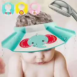Детская шапочка для шампуня детский шампунь Регулируемая Шапочка для ванной изогнутая форма защита глаз водостойкий детский инструмент