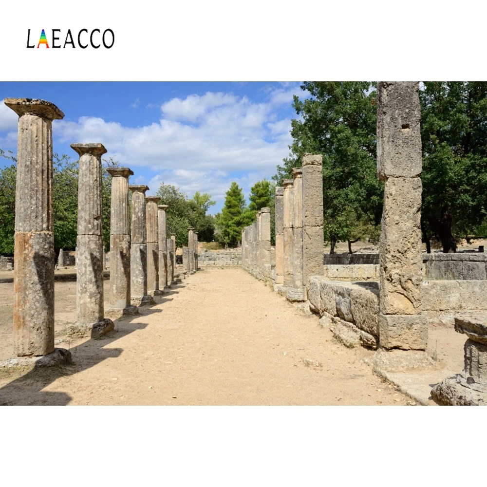 

Laeacco Retro Stone Pillar Aisle Backdrop Photography Backgrounds Customized Photographic Backdrops For Photo Studio