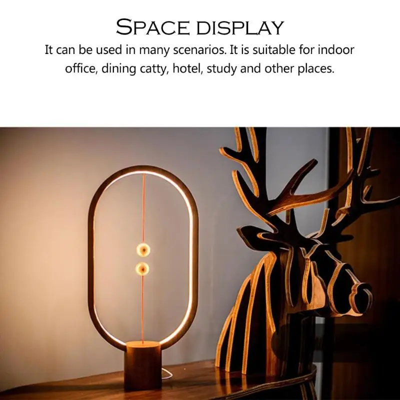 

Dropping LED Night Light Heng Balance Lamp USB Powered Home Decor Bedroom Office Table Night Lamp Novel Light Night Lights