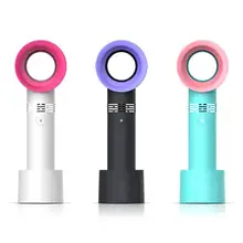 Zero 9 мини Bladeless USB вентилятор перезаряжаемый Без Лопастей удобный охлаждающий вентилятор летний охладитель воздуха ручной мини-вентиляторы с 3 уровнем скорости вентилятора