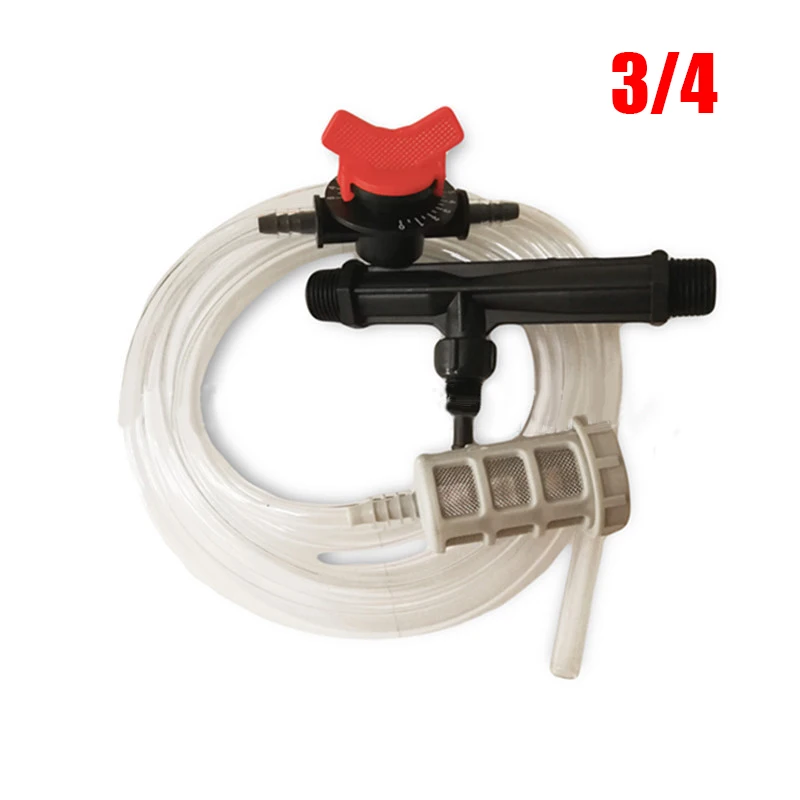 

1pc Fertilizer Injector 3/4 Venturi Fertilizer Injector Kit Fruit Tree Drip System Fertilizer Irrigator Suitable For Small Area