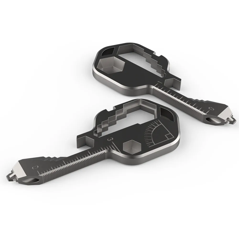 

Clip Screw Nut Slicer Multi-Tool Key Stainless Steel Tool Key Universal Keychain Multi-Tool Key