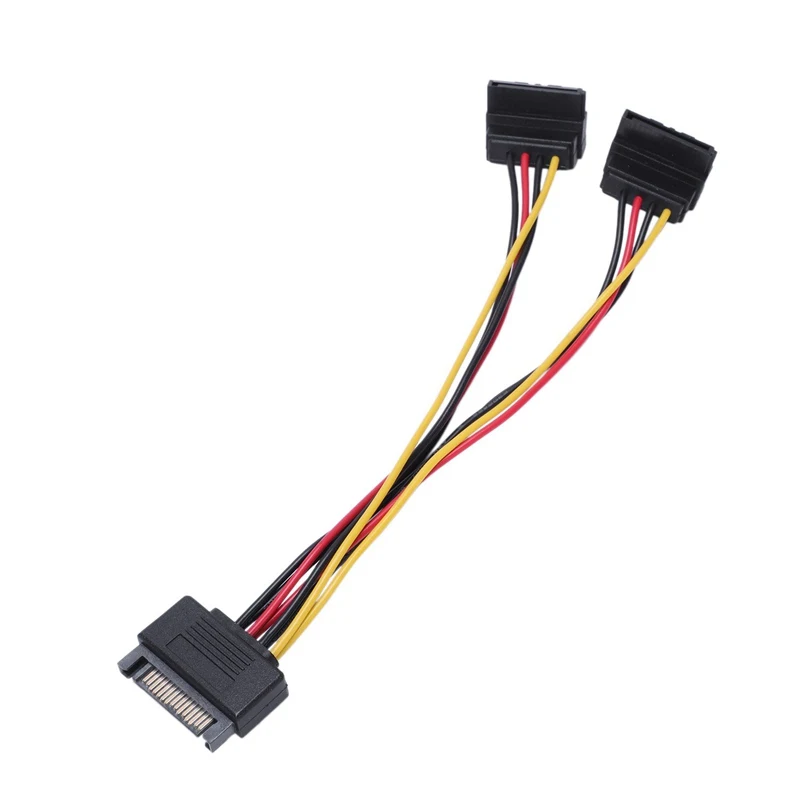 Sata жесткий диск шнур питания 15 pin одна минута Twoturn проводка папа к женскому 1 2