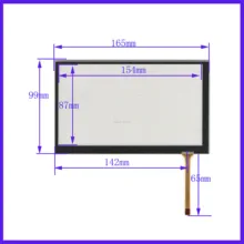ZhiYuSun wholesale 5PCS/LOT ITO2626 165*99mm 7inch 4lines resistance screen for car  DVD redio this is compatible 165*99