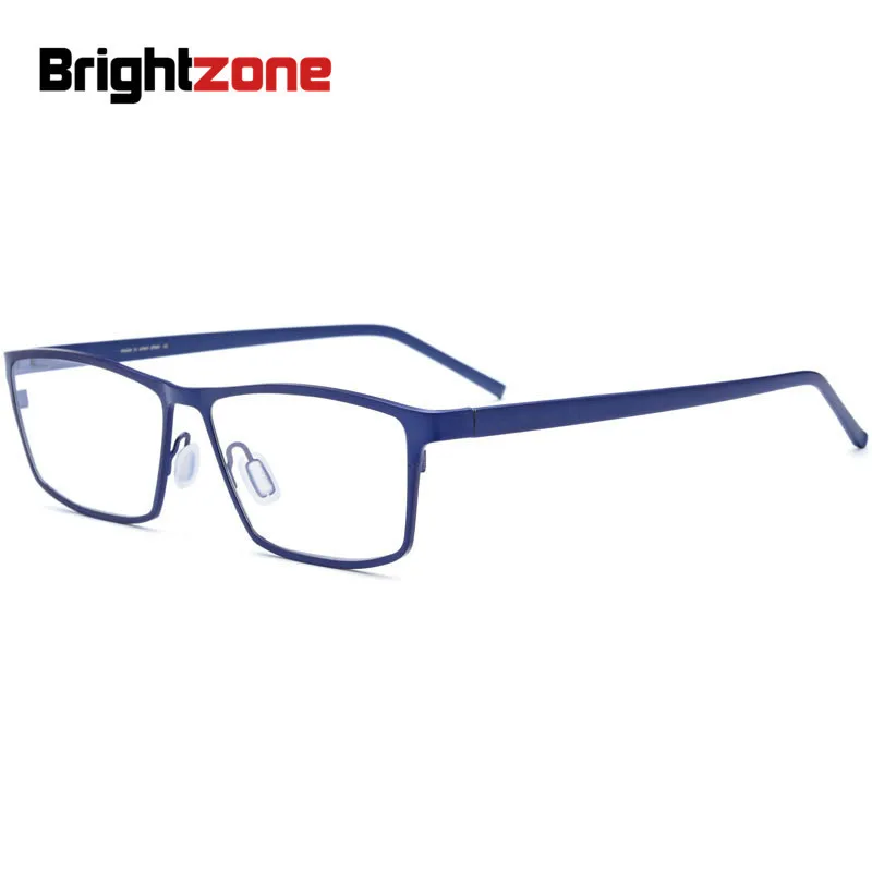 

Brightzone 2019 Fashion Titanium Spectacle Frame Myopia Square Glasses Matte Clear Lens Men Optical Protection Eye Black Eyewear