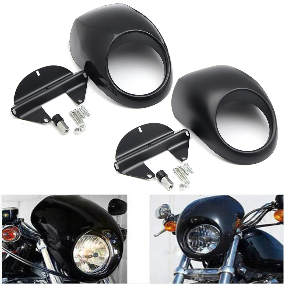 motorcycle headlight cowl