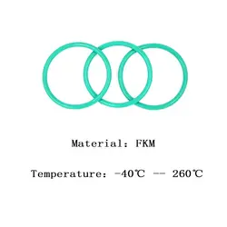 FKM CS 5,7 OD 205/200/185/190/195/180/175 мм фтора клей зеленый уплотнительное кольцо высокая термостойкость консервант шайба