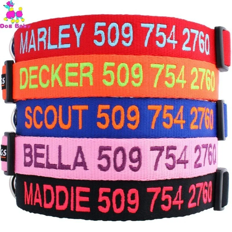 

Dog Collars Personalized Customization Dog Collar Name Phone Number For Small Medium Large Dogs Bulldog Beagle Correa Perro