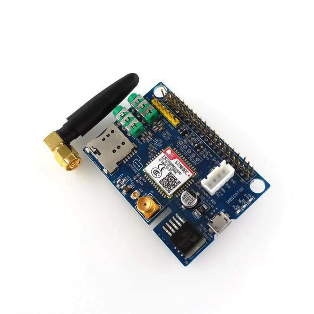 

Professional Small Size SIM800C GSM GPRS Module Quad-band Development Board Module Suitable for Raspberry Pi
