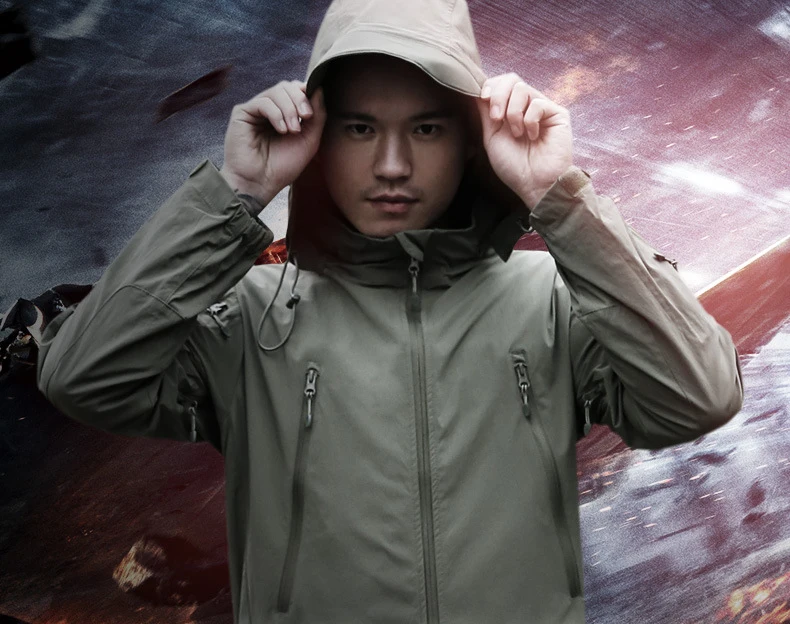 

Tactics Army fans Soft shell male Outdoor sport Windbreaker Tibetan hat coat Windbreaker Assault clothes