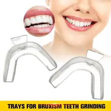 2 шт прозрачные ночные защитные камедь щит рот лотки для брусизма отбеливание зубов шлифовка для бокса оборудование для защиты зубов