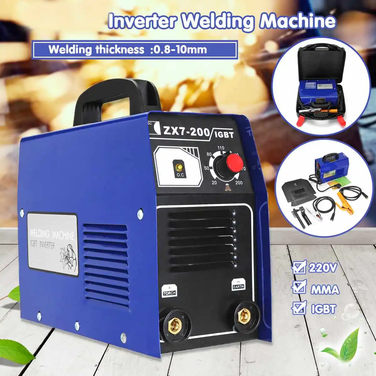 

Portable DC Inverter ARC 120Amp Stick Welder DC Inverter MMA Welding Machine IGBT Welding Accessories EU Plug Welding Machine