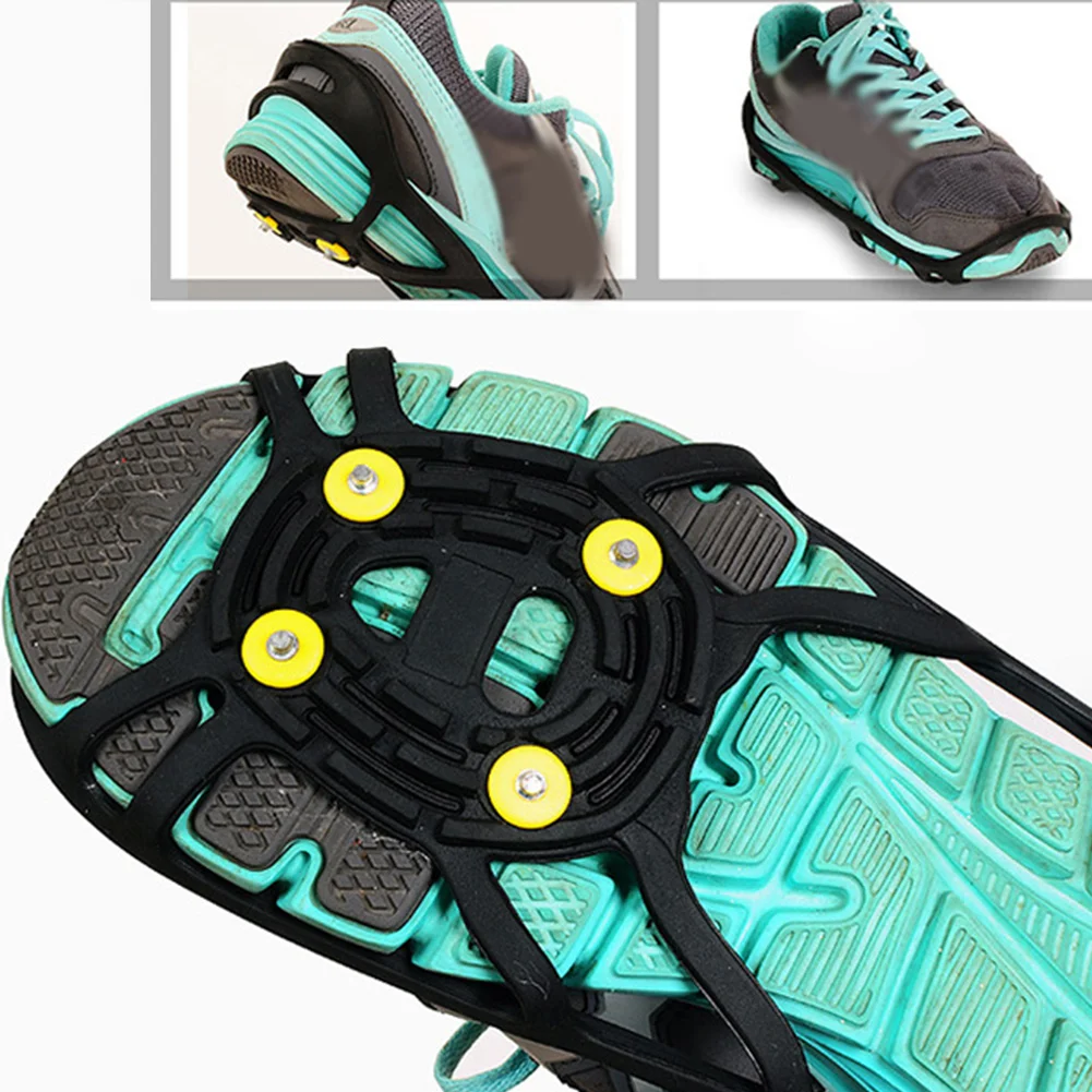 

Gripper Crampon Safety Portable Tools Snow Pavement Cleat 6 Tooth Claw Outdoor Climbing Hiking Ski Shoe Covers Non Skid
