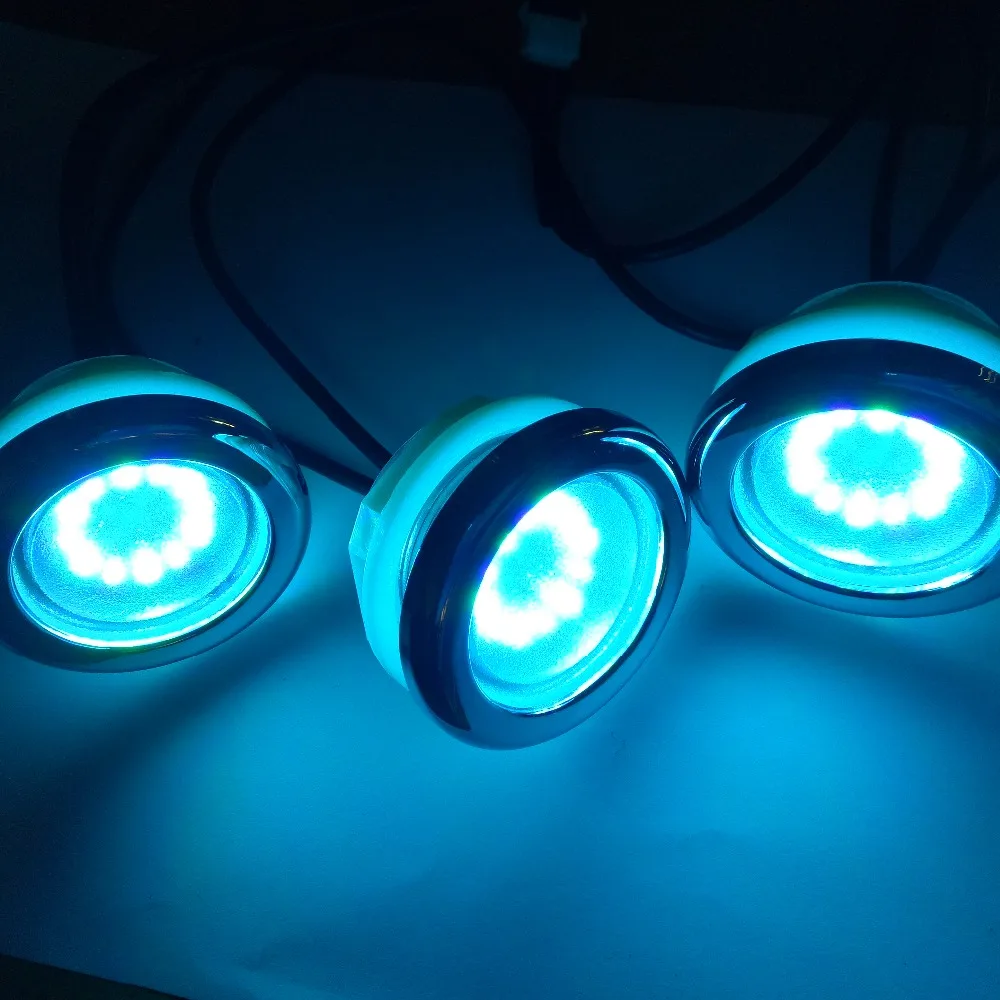 Водонепроницаемая светодиодная RGB лампа с матовой поверхностью 4 контакта без