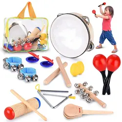18 шт. детские ранние обучающий музыкальный инструмент игрушки Карл для музыкального набор инструментов для обучения детей музыкальные