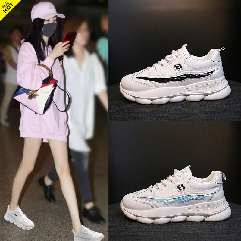 

Dad Shoe Woman Ins2019 Spring New Pattern Jihoon Exceed Fire Good Luck Action Shoe Woman All-match. Increase Women's Shoes