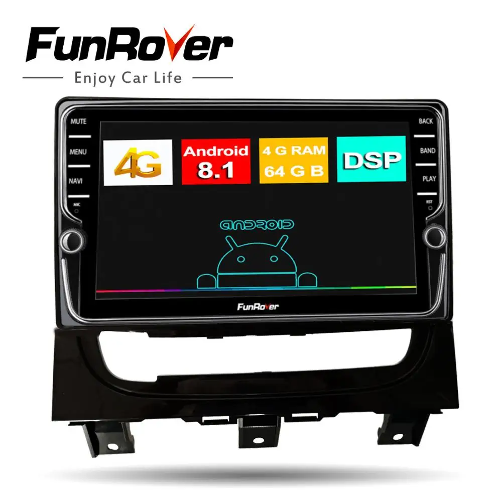 

Funrover 4G+64G car radio multimedia dvd player 8 core android 8.1 For Fiat Strada 2013-2017 gps navigation stereo DSP video SIM