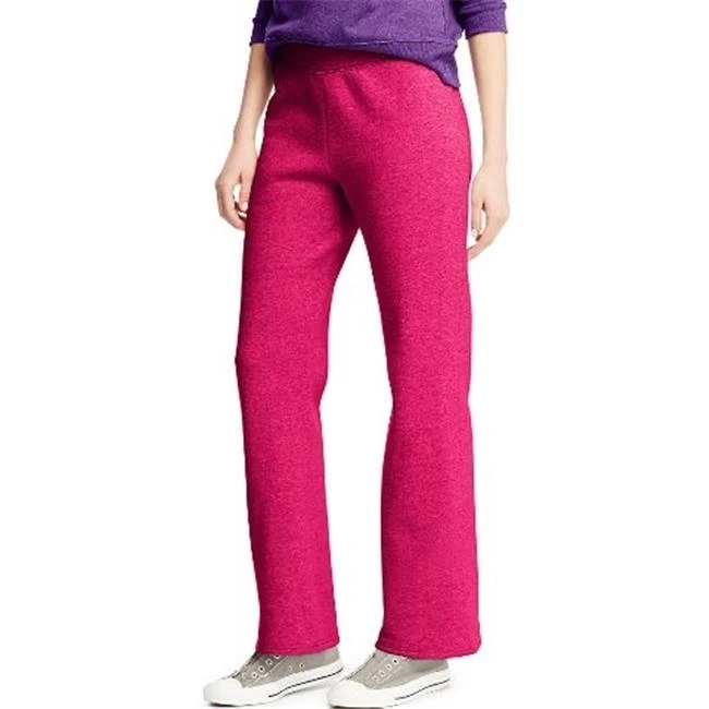 Hanes O4634 Comfortsoft Eco Smart Womens Petite Открытые брюки для ног Sizzling Pink 2XL|Брюки |