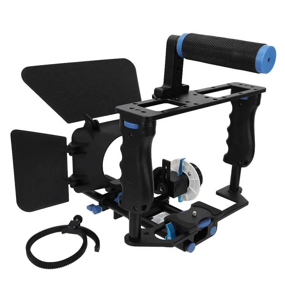 C200 Профессиональный DSLR Rig Видео камера стабилизатор поддержка клетка/Матовая