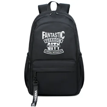 

SWYIVY Bags Woman Backpacks Travel Black Canvas Letter Backbag For Men 2019 New Mochila Female Casual Bag Backpack School Bag