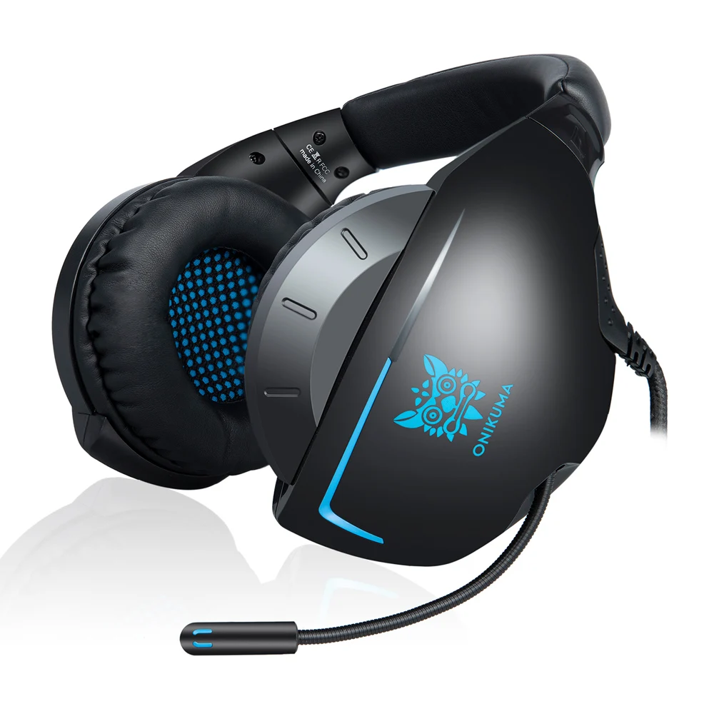 

ONIKUMA Gaming Headset for PS4 PC with Noise Cancelling Microphone Dynamic Stereo Subwoofer Volume Control 3.5mm Headphones