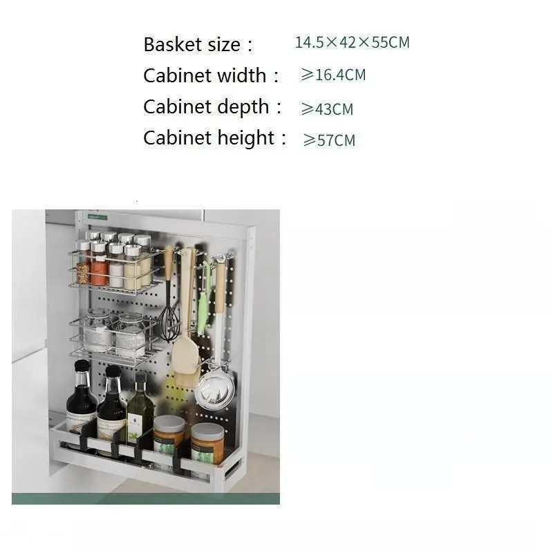 Органайзер аксессуары для кладовки из нержавеющей стали Cozinha Cocina кухонный шкаф