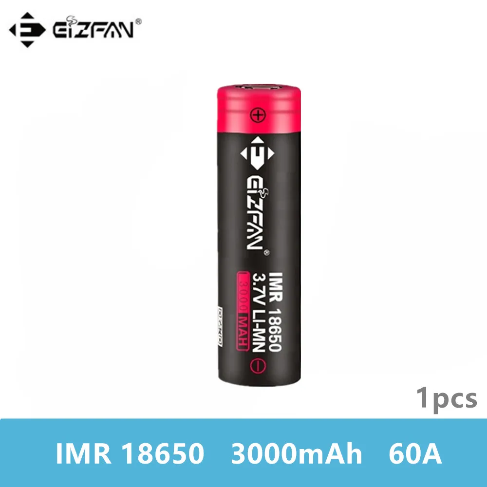 Бесплатная доставка EIZFAN IMR 18650 3000mAh 60A EFAN аккумуляторная батарея для SMOK Eleaf Vaporesso