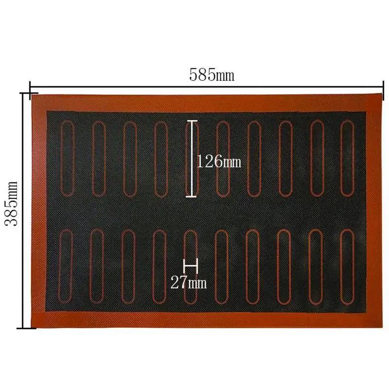 Перфорированный силиконовый коврик для выпечки 18 Сетка антипригарная печь лист лайнер инструмент печенье Макарон печенье хлебный коврик аксессуары для выпечки