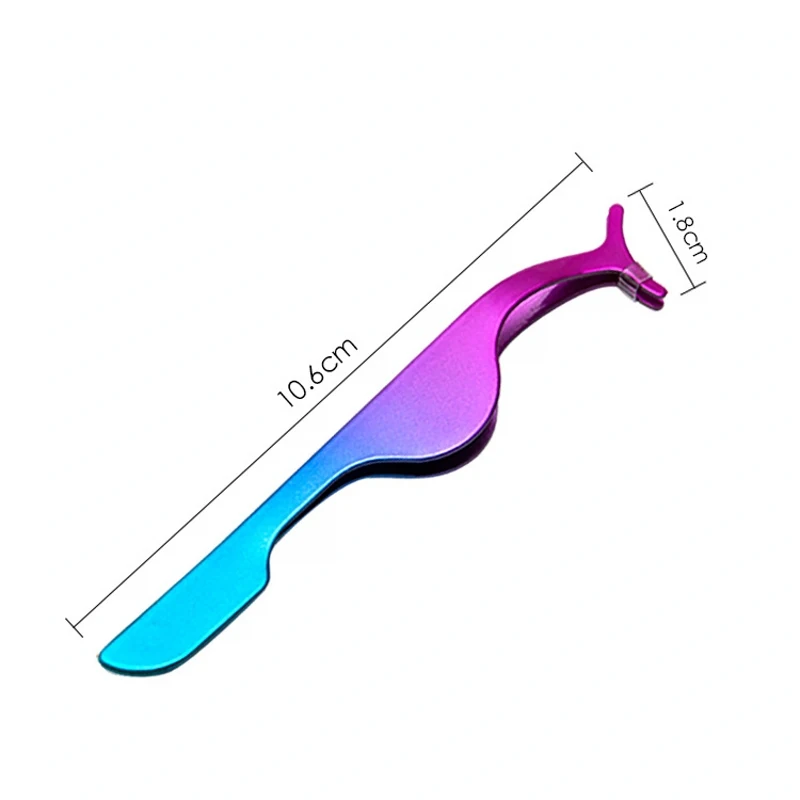 100 шт. Нержавеющая сталь поддельные щипцы для завивки ресниц Пинцет для накладных ресниц включают настроить свой собственный логотип