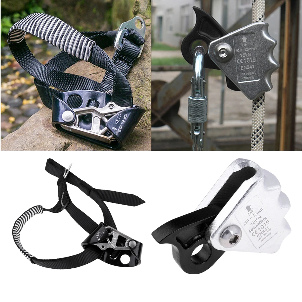 2pcs Rock Climbing Rope Grab Protecta Equipment 9mm 12mm Rope + Left
