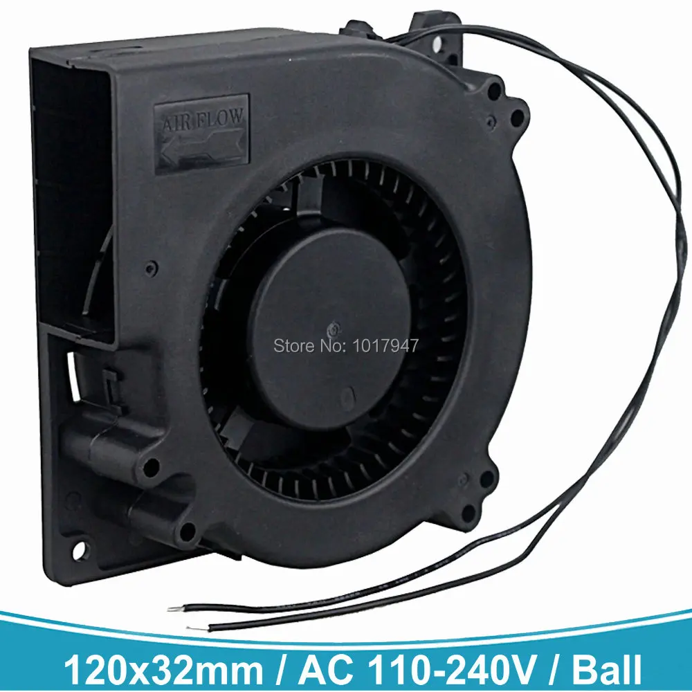 

2Pieces Gdstime 120mm 12032 Centrifugal Blower Fan EC Brushless 110V 115V 240V 220V AC Cooling for Ventilation