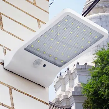 

36 LED Solar Powered Motion Sensor Garden Security Lamp Outdoor Waterproof Light Lithium battery
