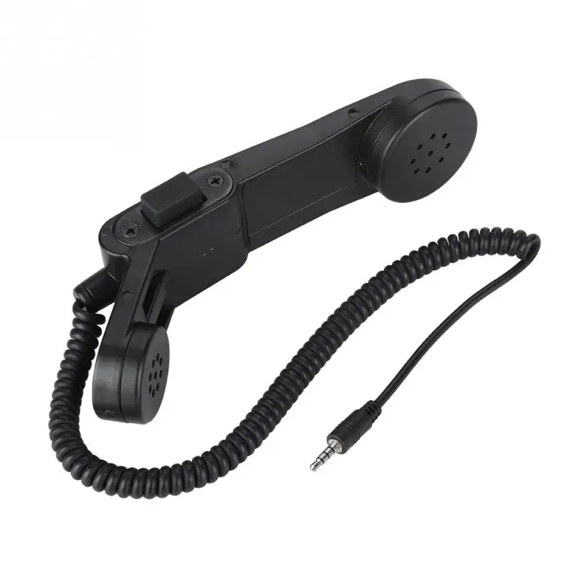 H250 3,5 мм разъем ручной динамик микрофон HiFi Звук плечо/ручная телефонная трубка в стиле ретро