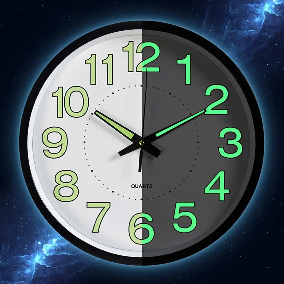 12 Inch Luminous Silent Wall Clocks For Bedroom Living Room Simple Design Quartz Wall Hanging Clock Home Decor Without Battery