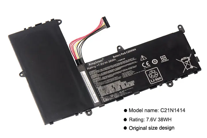 KingSener 7,6 V 38WH C21N1414 Аккумулятор для ноутбука ASUS EeeBook X205T X205TA X205TA-BING-FD015B 11," гарантия 2 года