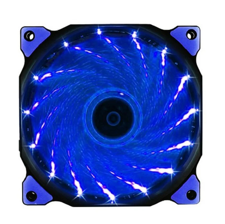 Radiador de Refrigeração Ultra Silencioso Led para Computador pc 120 mm 12cm 120x120x25 mm 12v 12vdc 3p Ide 4d Fios - Imagem 5