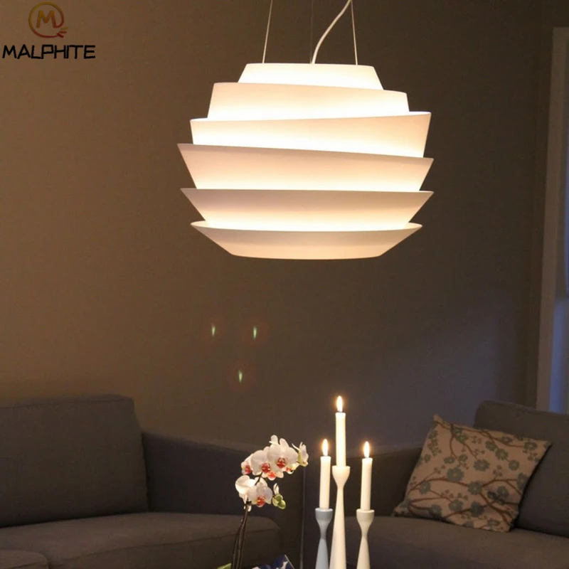 Скандинавское украшение для дома подвесные светильники Foscarini Le Soleil волна белая