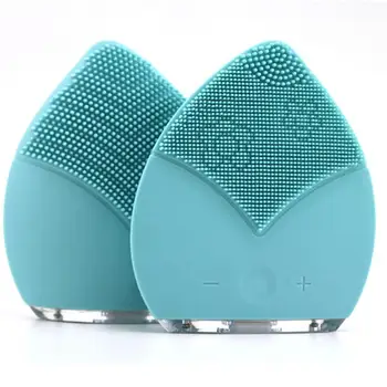 

Makeup Deep Pores Cleaning Electric Waterpoof Silicone Sonic Vibration Facial Wash Brush Cleaner Cleanser Beauty Massager