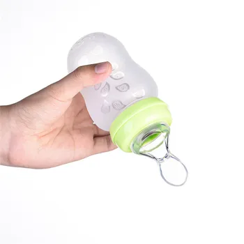 

Suvi Silicone Soft Spoon Feeding Bottle With Cover For Baby Children To East Mushy Rice Take Medicine Have Soup Bpa Free