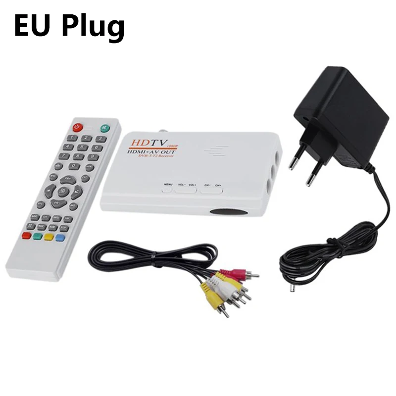 OPQ HD 1080P DVB T/T2 TV Box AV CVBS цифровой наземный тюнер приемник Empf? nger|Спутниковое ТВ| |