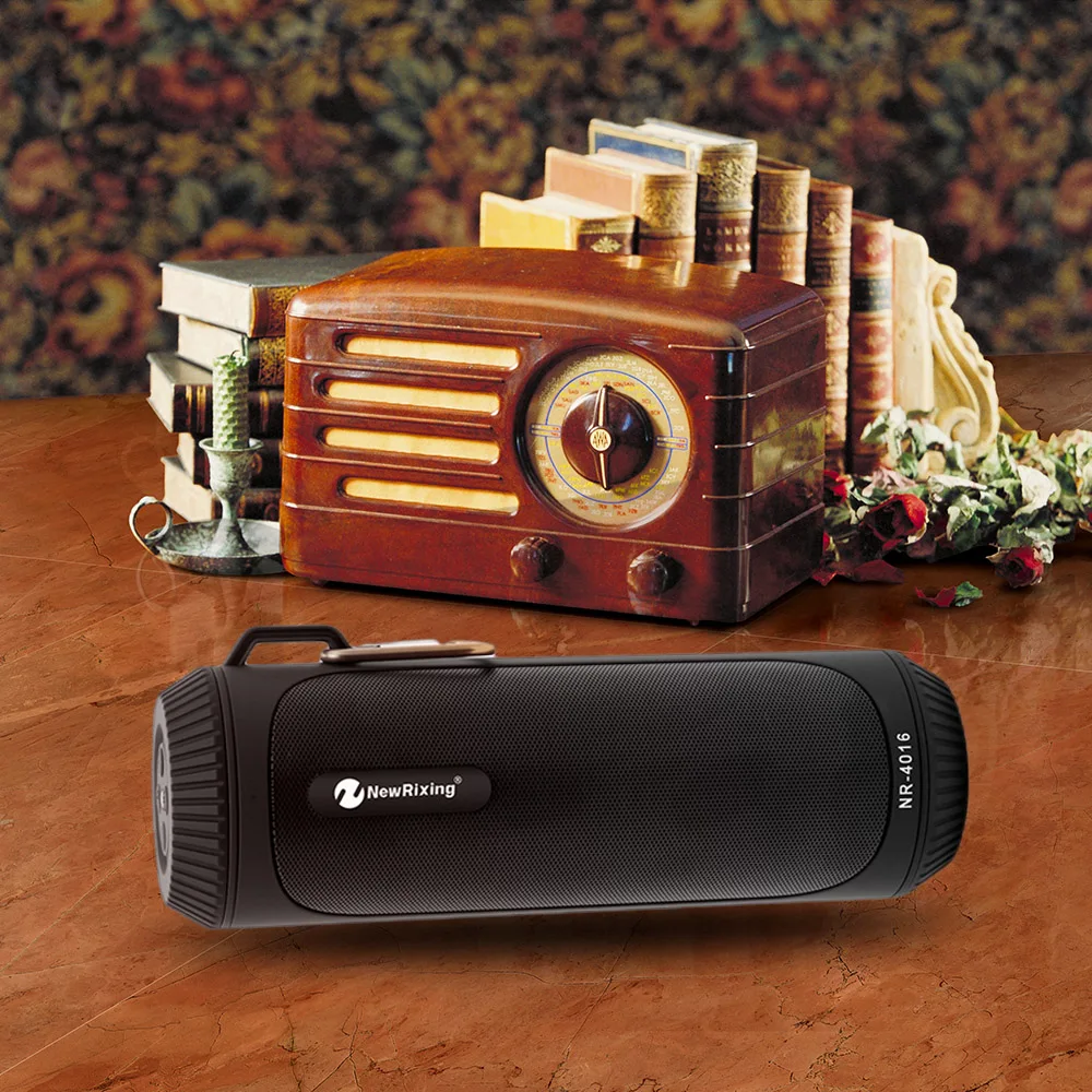 2018 NewRixing NR-4016 Outdoor Wireless Bluetooth Stereo Speaker 5.0 TWS Portable Player Multi-Functional Music | Электроника