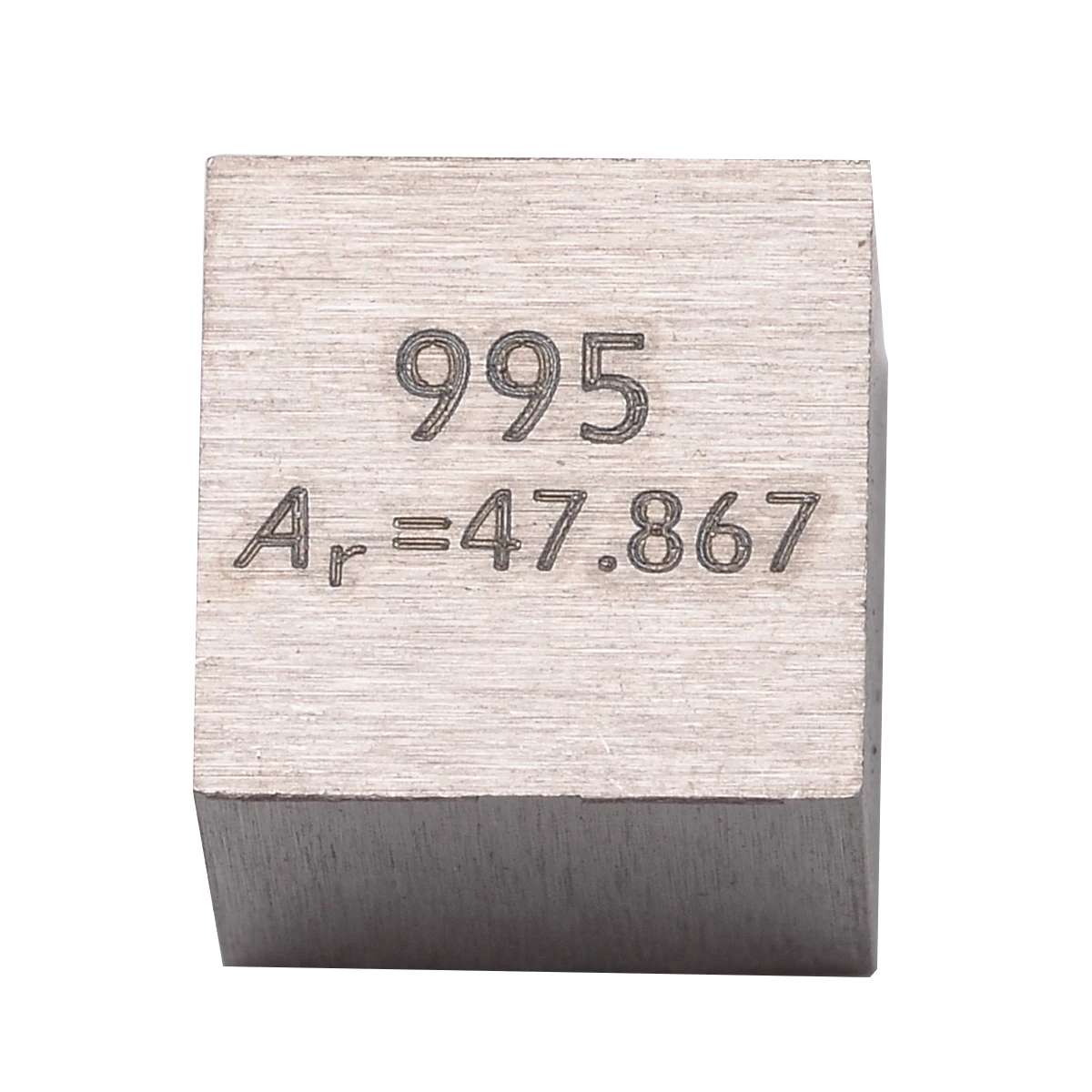 1 шт. 99.5% чистый титановый кубик высокой чистоты Ti металлический резной элемент периодически стол ремесло замечательная коллекция 10*10*10 мм