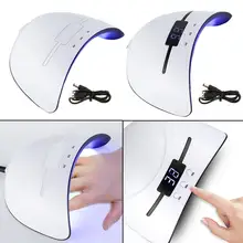 Белый Сушилка для ногтей лампа Светодиодный лампа, Сушилка для ногтей сушки всех гелей Декоративный Лак для ногтей инструменты для Гель-лак для ногтей отверждения