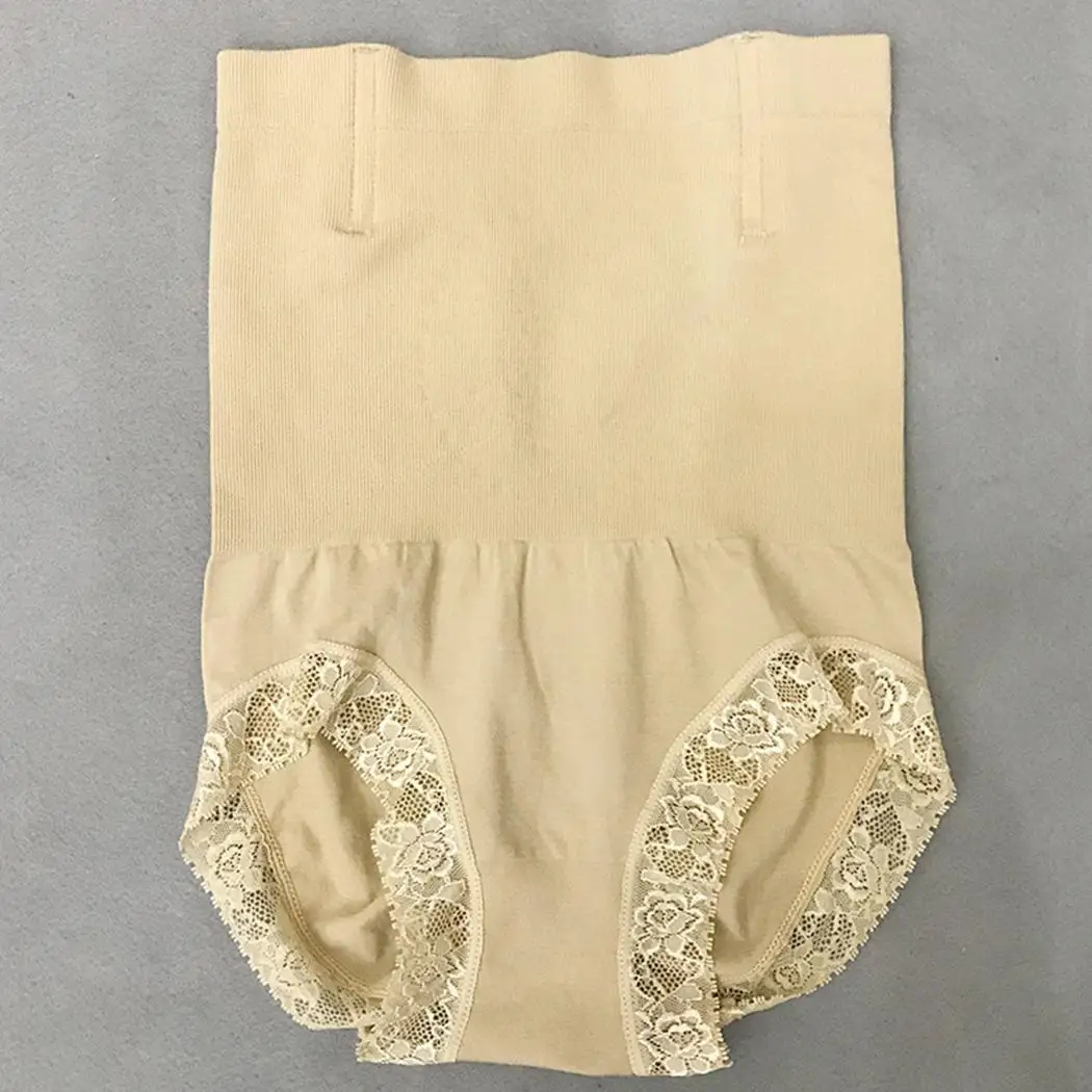 

Women Solid Lace Elastic High Waist Above Knee, Length Slim All Seasons Nude, Black Casual Shaping Pants