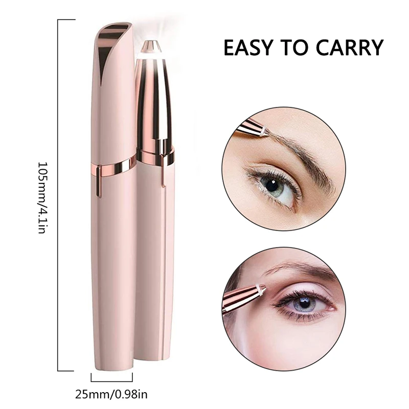 

Electric Eyebrow Trimmer Epilator Face Shaver Eyebrow Hair Remover Mini 10cm Eye Brow Scissors Instant Painless Makeup Shaving