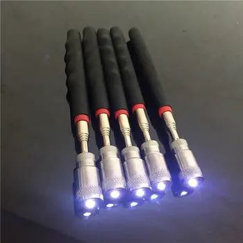 

1 pcs Magnetic Pick Up Rod Telescopic Magnetic pole with LED lamp Magnetic rod