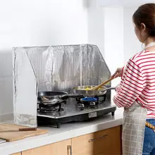 120*50 см складной кухонный масляный брызговик алюминиевая фольга газовая плита щит изоляция маслостойкий анти брызг защитный блок инструмент