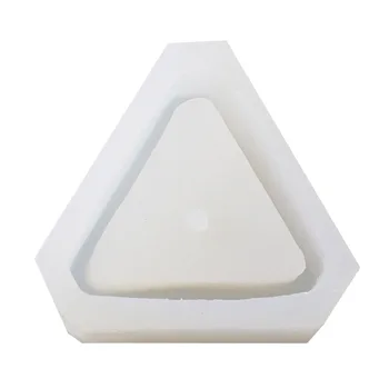 

1PC Food Grade Nontoxic DIY Creative Reusable Triangle Silicone Mold Craft Mold Flower Pot Candle Mold