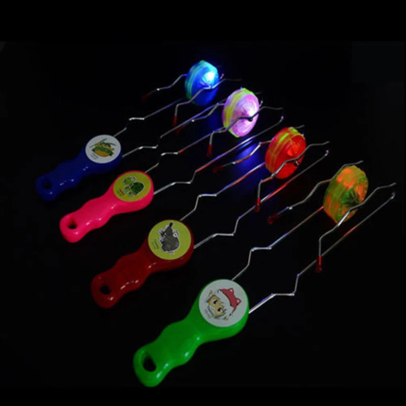 

Flashing Light Up Gyro Wheel Magnetic Kinetic Rail Spinner Science Toy Gyro Whee